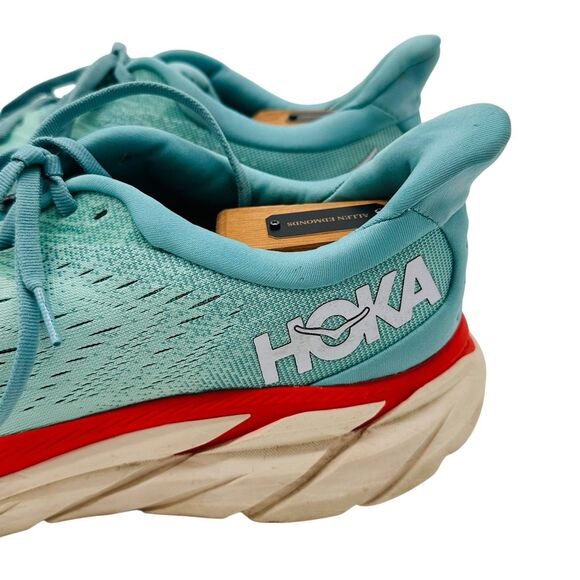 HOKA One One Clifton 8 Running Shoes 1119394-AEBL Womens Sz 10.5 B Eggshell Blue - Picture 5 of 8